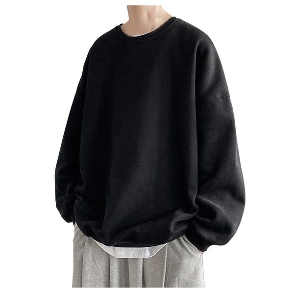 men's hoodies & sweatshirts men sportwear sweatshirt casual hip hop solid dropped shoulder sleeve round neck blouse loose oversized ho, Black
men's hoodies & sweatshirts men sportwear sweatshirt casual hip hop solid dropped shoulder sleeve round neck blouse loose oversized ho, Black