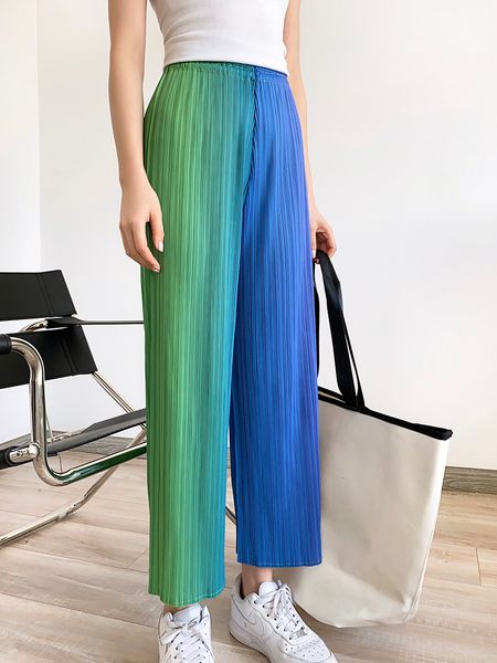women's pants & capris 2021 spring summer pleated vintage sky rainbow asymmetric color high waist straight pants korean fashion wo, Black;white
women's pants & capris 2021 spring summer pleated vintage sky rainbow asymmetric color high waist straight pants korean fashion wo, Black;white