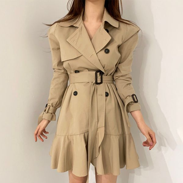 spring female casual turn down collar solid color double breasted long sleeve minimalist lace up ruffles dress 8p039 210510, Black;gray
spring female casual turn down collar solid color double breasted long sleeve minimalist lace up ruffles dress 8p039 210510, Black;gray