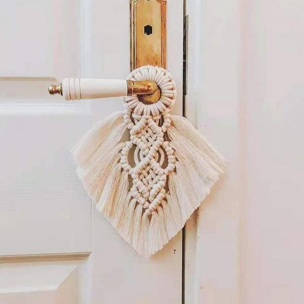 decorative objects & figurines durable macrame door handle swing rope wall hanging decoration widely use ornament eco-friendly for bedroom
decorative objects & figurines durable macrame door handle swing rope wall hanging decoration widely use ornament eco-friendly for bedroom