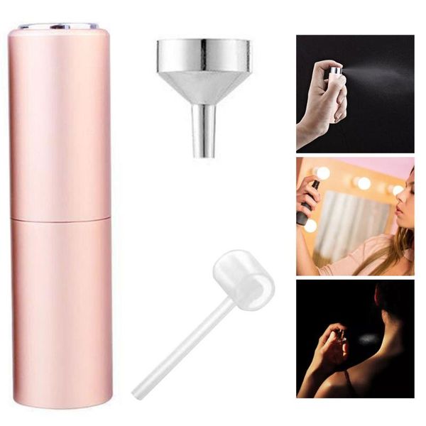 storage bottles & jars refillable perfume empty sprayer atomiser organizers dispenser with funnel filler bright