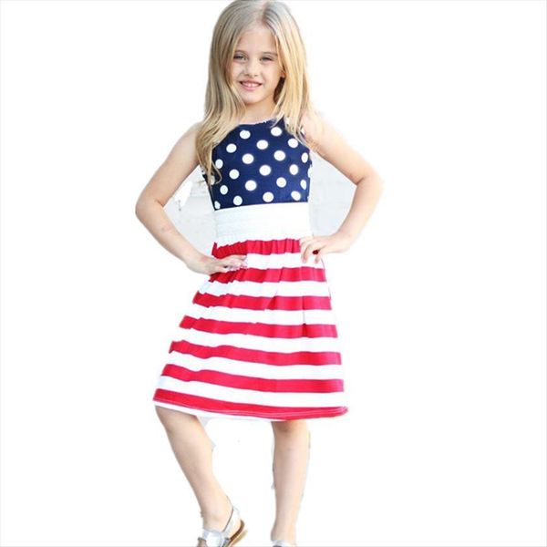 4th of july kids girl dresses for girls american patriotic day cotton red white blue striped costume d0816, Red;yellow
4th of july kids girl dresses for girls american patriotic day cotton red white blue striped costume d0816, Red;yellow