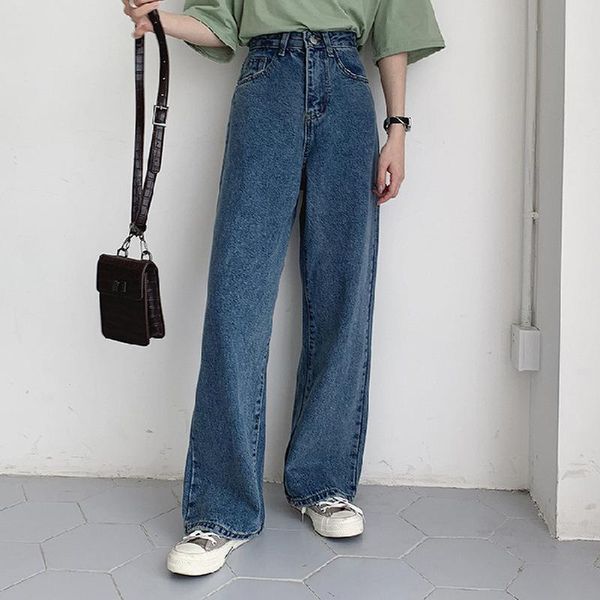 women's jeans casual high waist loose women streetwear denim pants 2021 summer vintage long wide leg female trousers capris, Blue
women's jeans casual high waist loose women streetwear denim pants 2021 summer vintage long wide leg female trousers capris, Blue