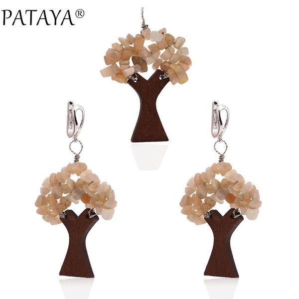 earrings & necklace pataya irregular natural stone dangle pendant sets true white gold tree shape earring chalcedony wood jewelry set, Silver
earrings & necklace pataya irregular natural stone dangle pendant sets true white gold tree shape earring chalcedony wood jewelry set, Silver