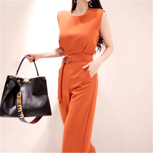 women's jumpsuits & rompers korean style sleeveless belted casual women summer ol work wear wide leg playsuits vbbs, Black;white
women's jumpsuits & rompers korean style sleeveless belted casual women summer ol work wear wide leg playsuits vbbs, Black;white