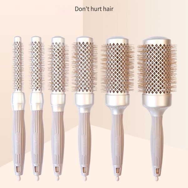 hair brushes 6 size nylon needle curling comb hairdressing brush round combs professional beauty salon styling tool, Silver
hair brushes 6 size nylon needle curling comb hairdressing brush round combs professional beauty salon styling tool, Silver