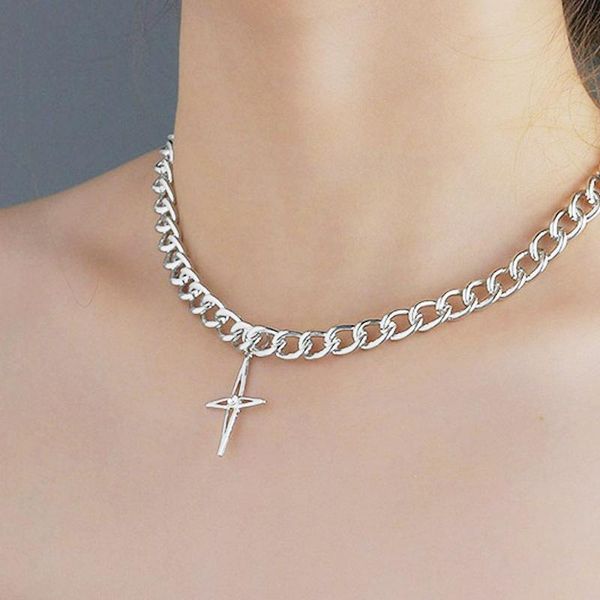 chokers allme minimalist chunky cuban chain necklaces for women girls hollow starburst cross necklace korean everyday jewelry, Golden;silver
chokers allme minimalist chunky cuban chain necklaces for women girls hollow starburst cross necklace korean everyday jewelry, Golden;silver