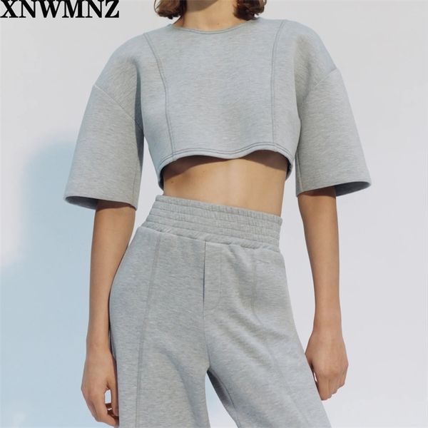 autumn grey women set loose short and long pants bottom two piece casual outfit suit 210520, White
autumn grey women set loose short and long pants bottom two piece casual outfit suit 210520, White