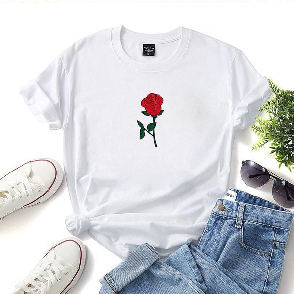 printed t-shirt women's 100% pure cotton creative short sleeve harajuku, White
printed t-shirt women's 100% pure cotton creative short sleeve harajuku, White