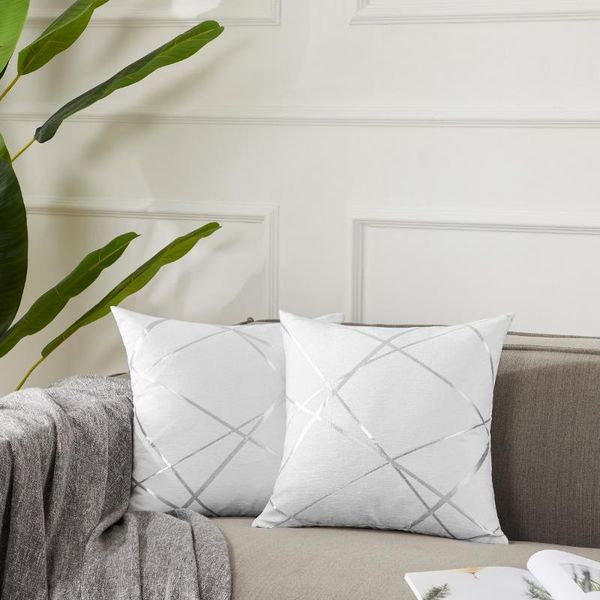 cushion/decorative pillow 2pcs white grey cushion cover sofa home decoration geometric stripe european style covers for couch office 45x45
cushion/decorative pillow 2pcs white grey cushion cover sofa home decoration geometric stripe european style covers for couch office 45x45