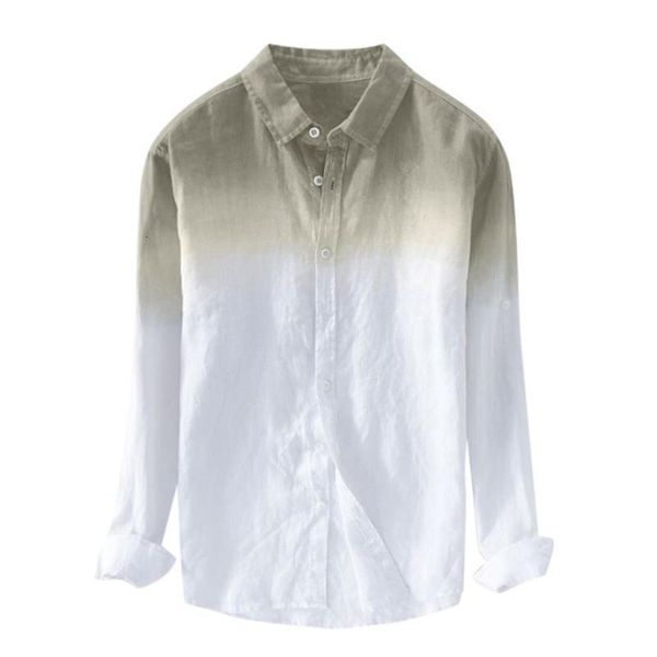 men's casual shirts plus size summer men cool thin breathable lapel collar hanging dyed gradient cotton shirt hawaiian camisa masculina, White;black
men's casual shirts plus size summer men cool thin breathable lapel collar hanging dyed gradient cotton shirt hawaiian camisa masculina, White;black