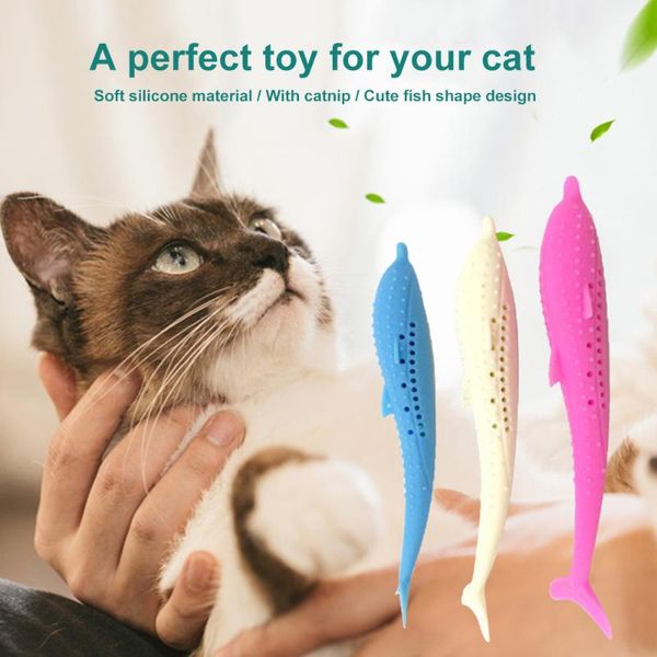 cat toys mouth fish shape toothbrush catnip silicone molar stick teeth cleaning playing chew toy for pet accessories
cat toys mouth fish shape toothbrush catnip silicone molar stick teeth cleaning playing chew toy for pet accessories