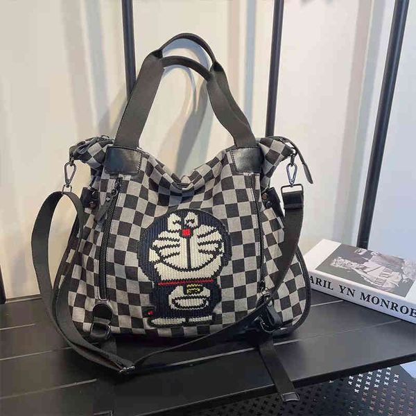 handbag single shoulder bag women's plaid denim with pitot fashion embroidery jingle cat messenger leisure, Black;red
handbag single shoulder bag women's plaid denim with pitot fashion embroidery jingle cat messenger leisure, Black;red