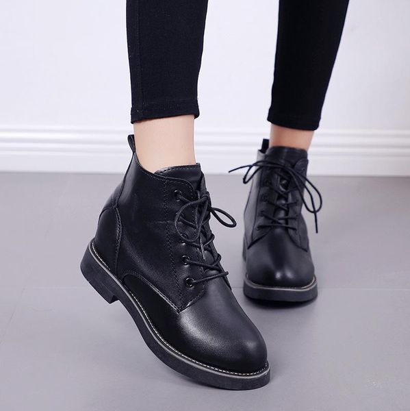 boots 2021 women british style leather flat tube motorcycle size dfv567, Black 
boots 2021 women british style leather flat tube motorcycle size dfv567, Black