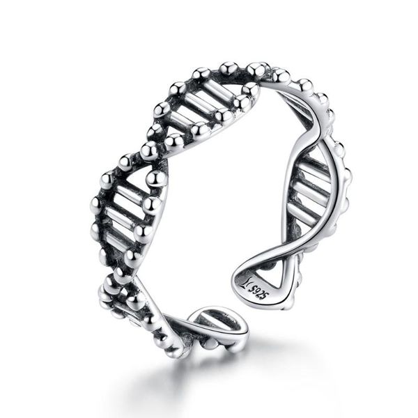 cluster rings original dna chain shape designer 925 sterling silver opening adjustable fashion ring be suitable for men and women jewelry, Golden;silver
cluster rings original dna chain shape designer 925 sterling silver opening adjustable fashion ring be suitable for men and women jewelry, Golden;silver