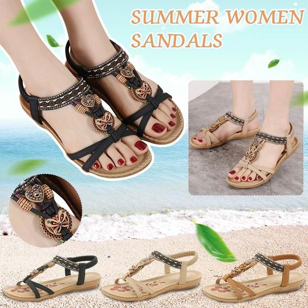 sandals women summer elatic band flat beach open toe breathable women's 2021 sandalias fashion rhinestone shoes, Black
sandals women summer elatic band flat beach open toe breathable women's 2021 sandalias fashion rhinestone shoes, Black