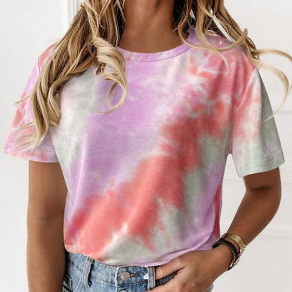 women's t-shirt oversize tie dye o-neck woman t-shirts with short sleeve loose t shirt women 2021 casual summer streetwear fashion ladi, White
women's t-shirt oversize tie dye o-neck woman t-shirts with short sleeve loose t shirt women 2021 casual summer streetwear fashion ladi, White