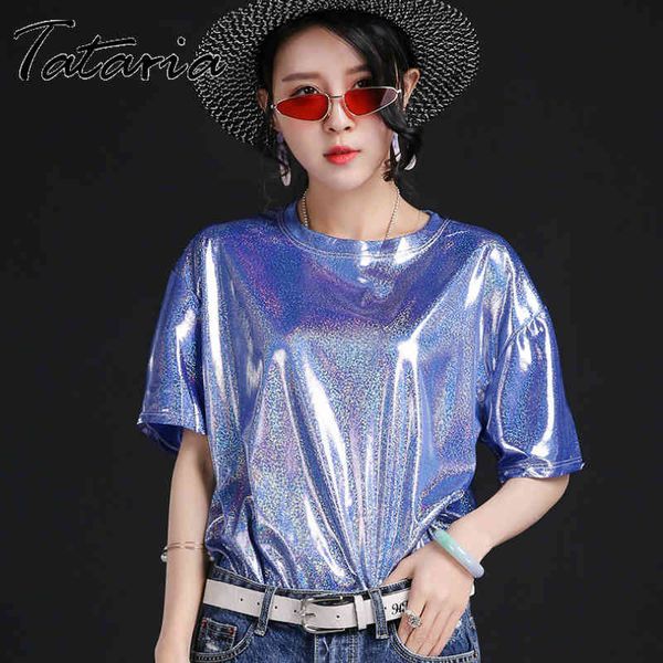 tataria women summer casual o-neck loose multicolored t-shirt watercolor tee multicolor short sleeve 210514, White
tataria women summer casual o-neck loose multicolored t-shirt watercolor tee multicolor short sleeve 210514, White
