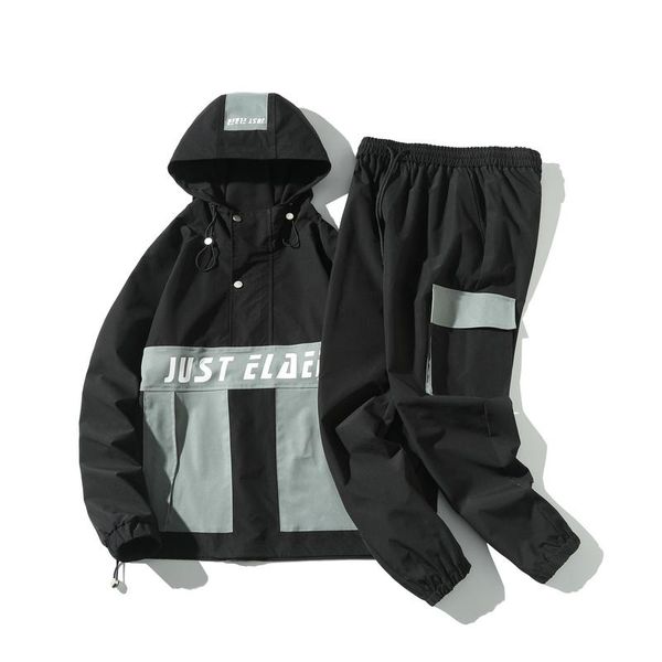 men's tracksuits men tracksuit 2 piece set 2021 autumn streetwear sweatsuit overalls leisure suit hooded jacket and hip hop harlan pant, Gray
men's tracksuits men tracksuit 2 piece set 2021 autumn streetwear sweatsuit overalls leisure suit hooded jacket and hip hop harlan pant, Gray