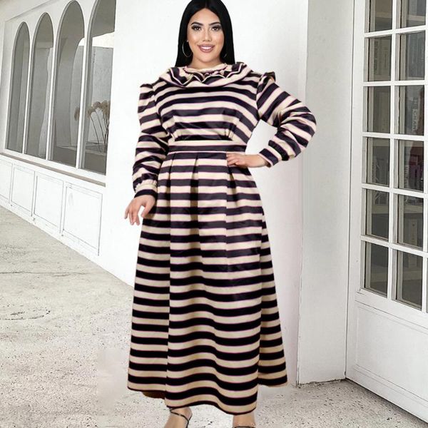 plus size dresses stripe dress cotton vintage high waist turtleneck tunics long sleeve elegant fashion ladies party proms gowns, Black
plus size dresses stripe dress cotton vintage high waist turtleneck tunics long sleeve elegant fashion ladies party proms gowns, Black