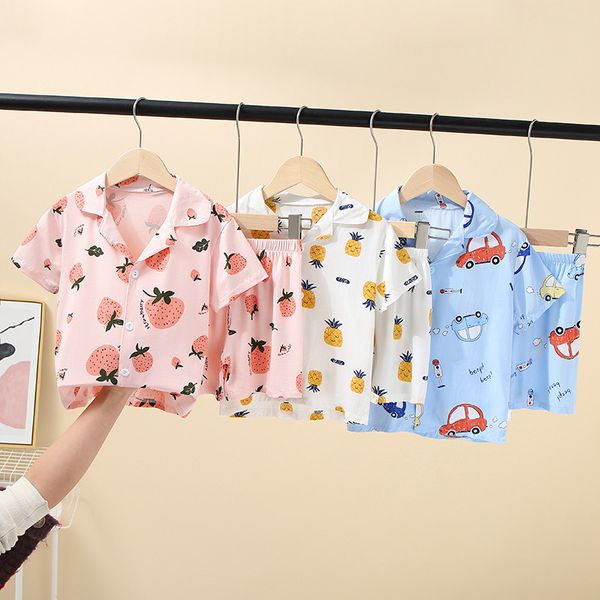 21 summer new children silk suit boys' home clothes babies' air conditioning girls' pajamas, Blue;red
21 summer new children silk suit boys' home clothes babies' air conditioning girls' pajamas, Blue;red