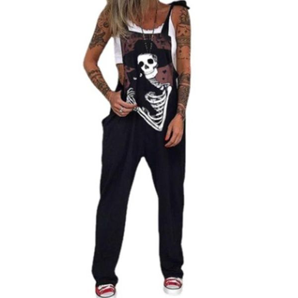 women's pants & capris women spring and autumn loose straight leg casual jumpsuit sleeveless skull black cat print overalls high street, Black;white
women's pants & capris women spring and autumn loose straight leg casual jumpsuit sleeveless skull black cat print overalls high street, Black;white
