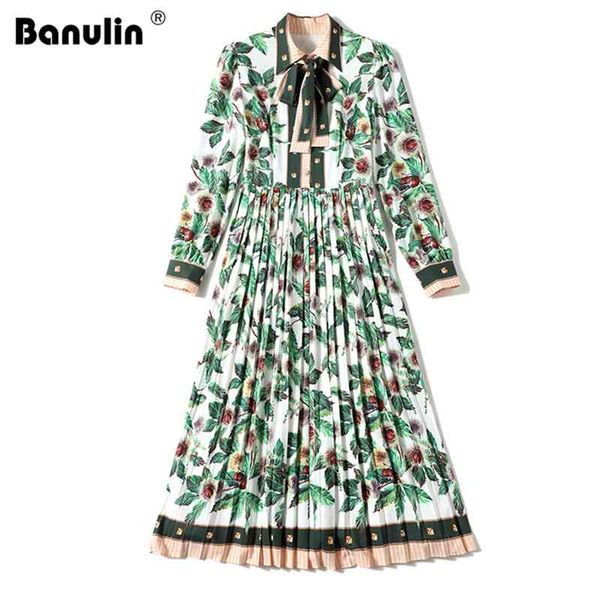 autumn women runway green leaves pleated dress elegant long sleeve lace up tie floral print holiday beach 210603, Black;gray
autumn women runway green leaves pleated dress elegant long sleeve lace up tie floral print holiday beach 210603, Black;gray