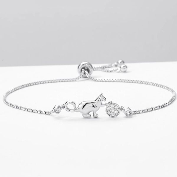 trendy cubic zirconia crystal cat and ball charm bracelets for women fashion korean jewelry gift pulseras mujer moda 2021, Golden;silver
trendy cubic zirconia crystal cat and ball charm bracelets for women fashion korean jewelry gift pulseras mujer moda 2021, Golden;silver
