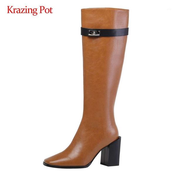 boots krazing pot large size high street fashion split leather metal fasteners gorgeous super heel zip noble thigh l821, Black
boots krazing pot large size high street fashion split leather metal fasteners gorgeous super heel zip noble thigh l821, Black