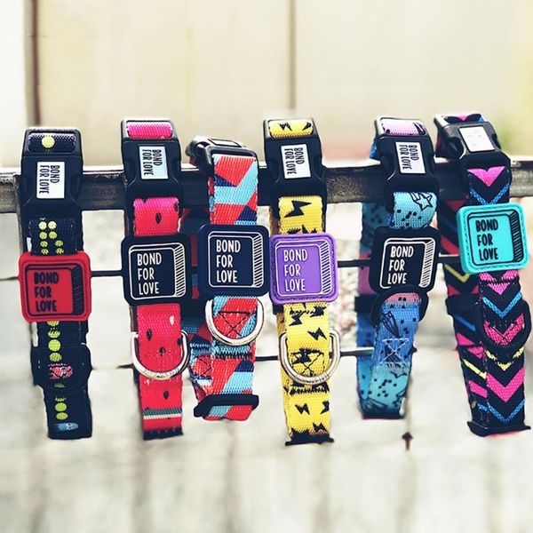 dog collars & leashes durable pet collar printed colorful nylon cat adjustable puppy for small medium and large
dog collars & leashes durable pet collar printed colorful nylon cat adjustable puppy for small medium and large
