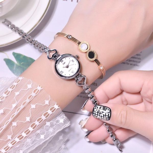 shiny women bracelet watches luxury fashion rose gold alloy small quartz watch qualities ladies wristwatches female heart chain diamond crys, Slivery;brown
shiny women bracelet watches luxury fashion rose gold alloy small quartz watch qualities ladies wristwatches female heart chain diamond crys, Slivery;brown