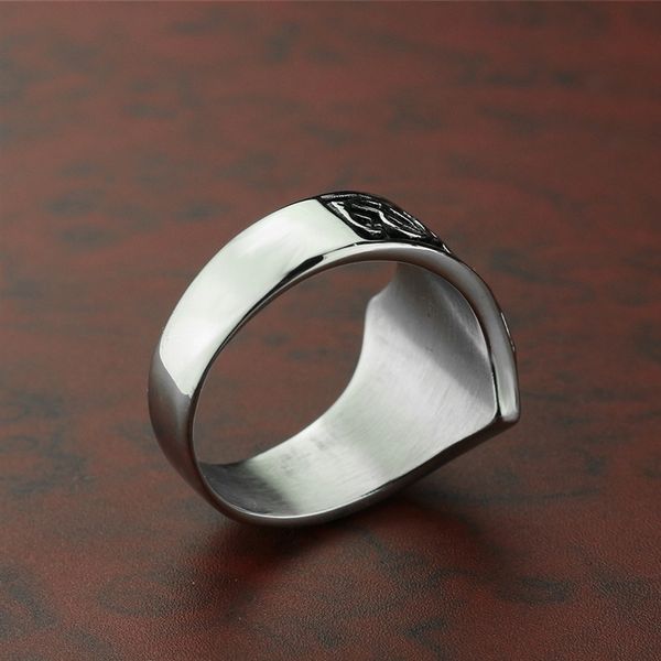 h12 titanium steel five pointed star jewelry band s ringviking stainless steel men's index finger geometric ring jewelry, Silver
h12 titanium steel five pointed star jewelry band s ringviking stainless steel men's index finger geometric ring jewelry, Silver