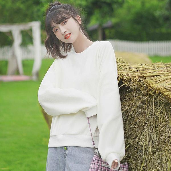 women's hoodies & sweatshirts harajuku candy color oversize sweatshirt women winter 2021 k- loose style fleece thicken for teens, Black
women's hoodies & sweatshirts harajuku candy color oversize sweatshirt women winter 2021 k- loose style fleece thicken for teens, Black