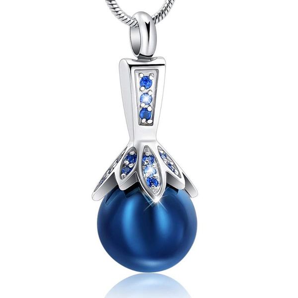 pendant necklaces cremation jewelry for ashes blue pearl urn memorial necklace stainless steel holder keepsake women, Silver
pendant necklaces cremation jewelry for ashes blue pearl urn memorial necklace stainless steel holder keepsake women, Silver