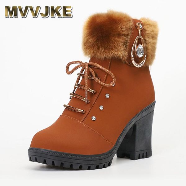 boots mvvjkewomen ankle warm crystal design plush snow lace-up winter women's fashion shoes square high heels, Black
boots mvvjkewomen ankle warm crystal design plush snow lace-up winter women's fashion shoes square high heels, Black