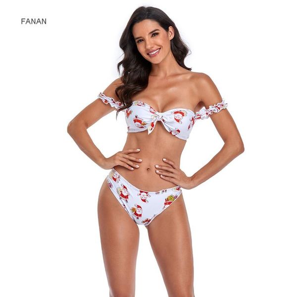 women's swimwear swimsuit 2021 euro american split short sleeve chest knot printed bikini, White;black
women's swimwear swimsuit 2021 euro american split short sleeve chest knot printed bikini, White;black