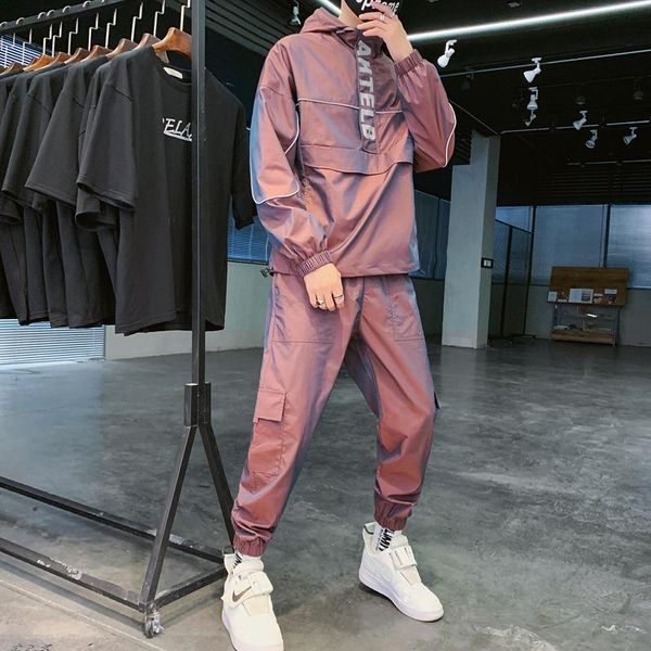men's tracksuits 2021 workwear jacket hooded jacket+pants 2pc sets baseball loose pullover coat & long pants mens clothing, Gray
men's tracksuits 2021 workwear jacket hooded jacket+pants 2pc sets baseball loose pullover coat & long pants mens clothing, Gray