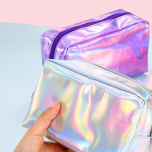 laser cosmetic bag fashion holographic pencil case makeup pouch zipper purse toiletry cases
laser cosmetic bag fashion holographic pencil case makeup pouch zipper purse toiletry cases