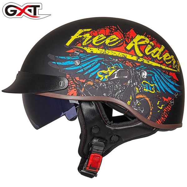 motorcycle helmets gxt handmade retro helmet vintage open face inner sun visor cascos para moto scooter motorbike dot certification
motorcycle helmets gxt handmade retro helmet vintage open face inner sun visor cascos para moto scooter motorbike dot certification