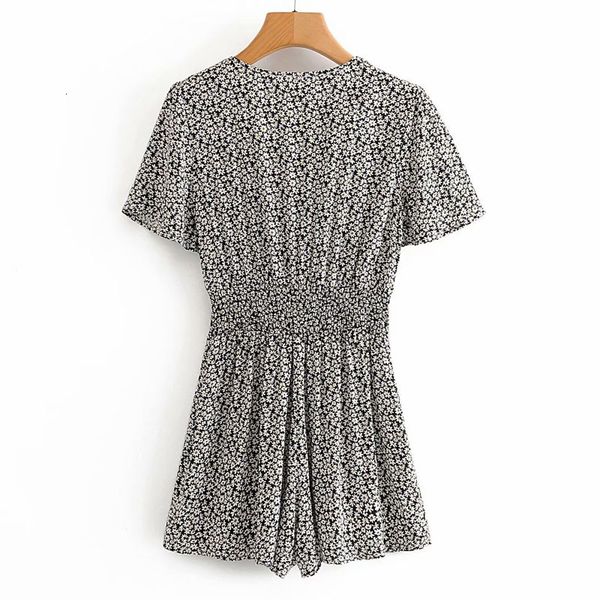 dresses v-neck floral short-sleeved waist harajuku sweet women's summer beach leisure and idyllic fresh chic female jumpsuit, Black;gray
dresses v-neck floral short-sleeved waist harajuku sweet women's summer beach leisure and idyllic fresh chic female jumpsuit, Black;gray
