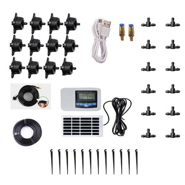 smart solar energy garden drip irrigation device double pump controller timer automatic watering tool for potted plants flower v equipments
smart solar energy garden drip irrigation device double pump controller timer automatic watering tool for potted plants flower v equipments
