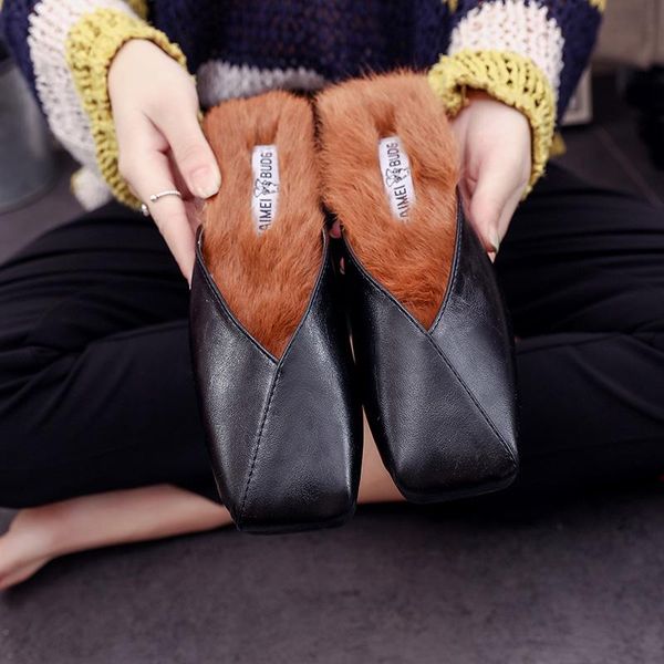 slippers mules shoes designer women flipflop footwear flat suede fur low heels slides warm winter sandals, Black
slippers mules shoes designer women flipflop footwear flat suede fur low heels slides warm winter sandals, Black
