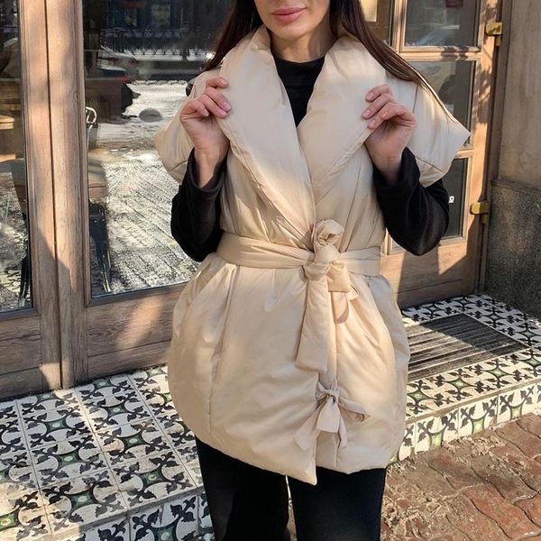 women's vests agong turn down collar women fashion tie belt collected waisted coats elegant simple cotton female ladies, Black;white
women's vests agong turn down collar women fashion tie belt collected waisted coats elegant simple cotton female ladies, Black;white