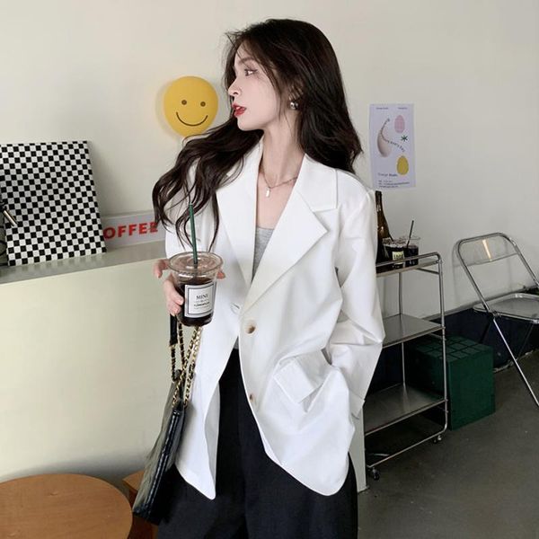 women's suits & blazers white casual suit coat women's spring and autumn design sense of minority 2021 korean fried street small, White;black
women's suits & blazers white casual suit coat women's spring and autumn design sense of minority 2021 korean fried street small, White;black