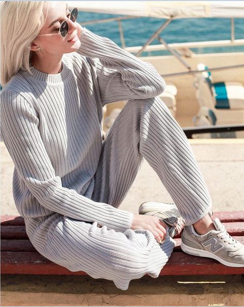women's two piece pants fashion casual autumn and winter sets with long sleeves, White
women's two piece pants fashion casual autumn and winter sets with long sleeves, White