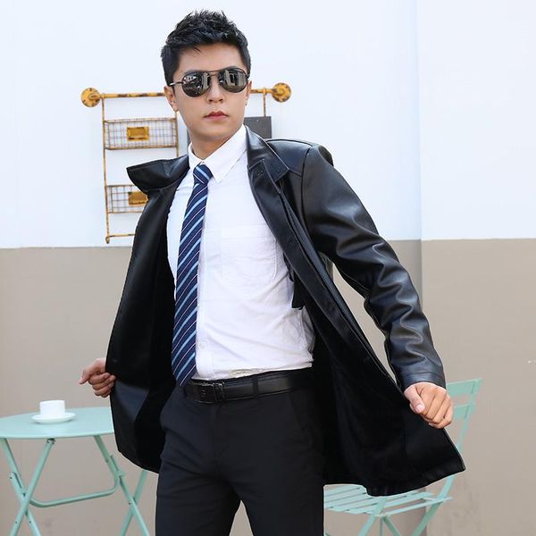 jacket black simple stand-up collar pu leather men'sautumn and winter men's casual mid-length fur & faux
jacket black simple stand-up collar pu leather men'sautumn and winter men's casual mid-length fur & faux