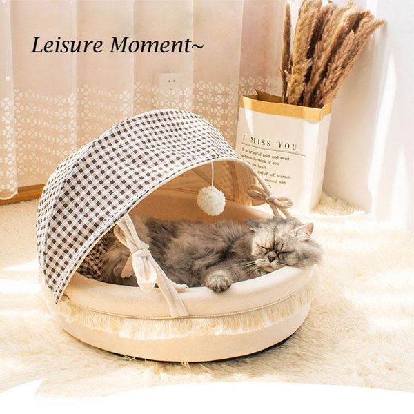 cat beds & furniture 2021 cute bed four-season universal tent cave semi-enclosed round cradle soft summer kennel for kitten puppy
cat beds & furniture 2021 cute bed four-season universal tent cave semi-enclosed round cradle soft summer kennel for kitten puppy