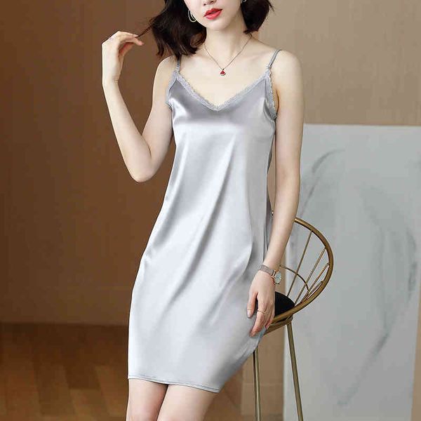 korean silk dress women satin es sleeveless lace plus size woman high waist v neck strap es xxxl 210427, Black;gray
korean silk dress women satin es sleeveless lace plus size woman high waist v neck strap es xxxl 210427, Black;gray