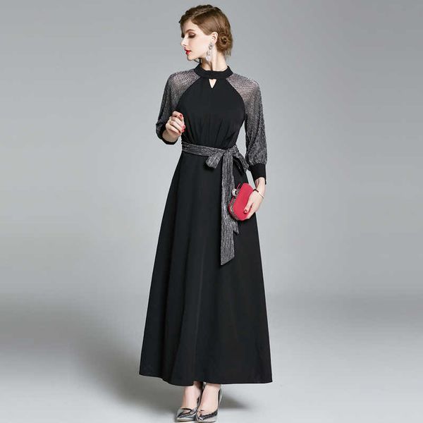 women spring designer elegant patchwork maix dress black cocktail party robe ladies vinatge fashion dresses vestidos 210525, Black;gray
women spring designer elegant patchwork maix dress black cocktail party robe ladies vinatge fashion dresses vestidos 210525, Black;gray