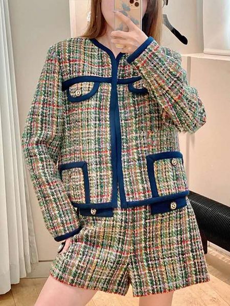 women's jackets fadan 20 autumn and winter small fragrance color plaid tweed short jacket for women, Black;brown
women's jackets fadan 20 autumn and winter small fragrance color plaid tweed short jacket for women, Black;brown